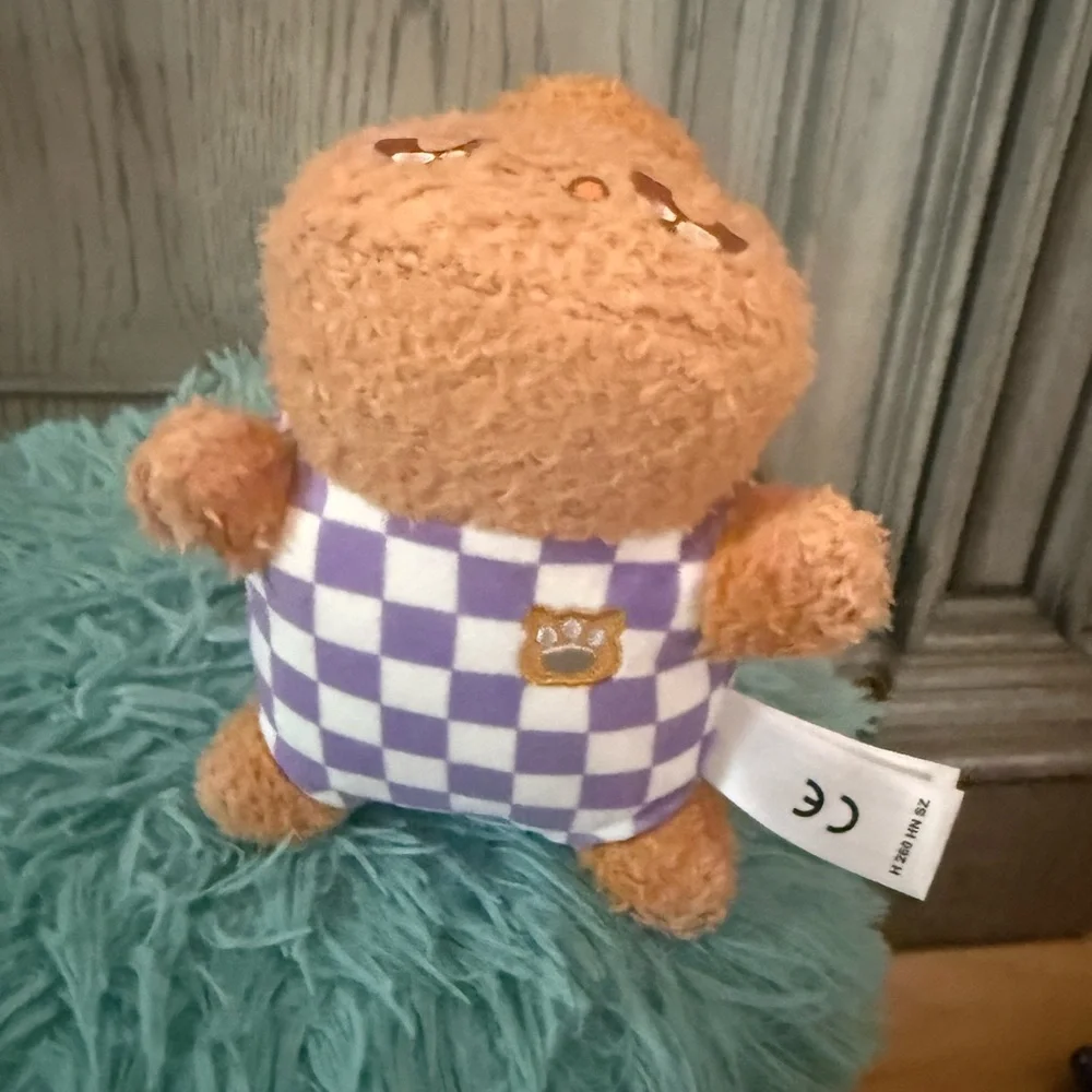 Tan and Brown Plush Toy for Small Pets